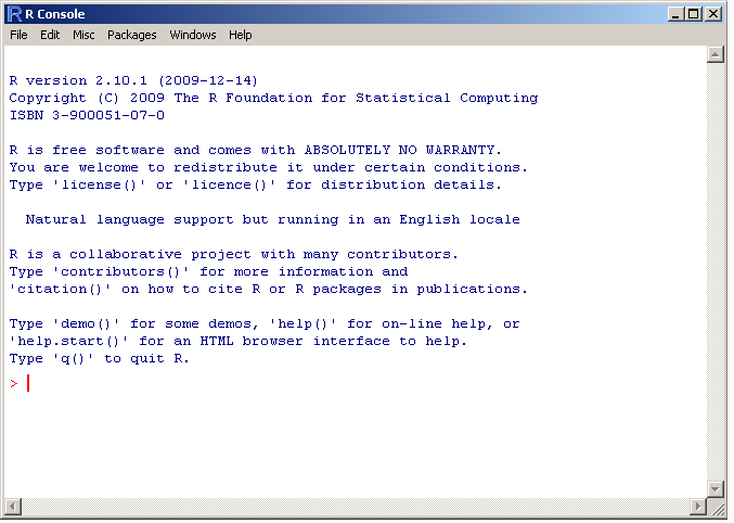 R prompt